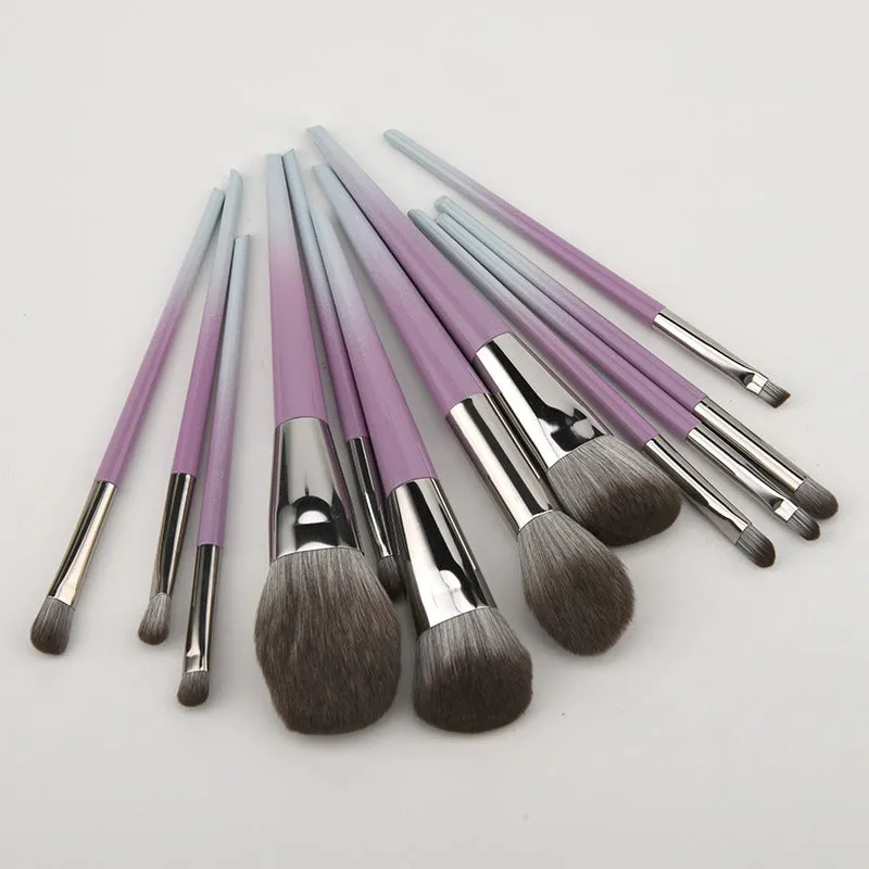 12 PCs High-End Soft Hair Makeup Brushes