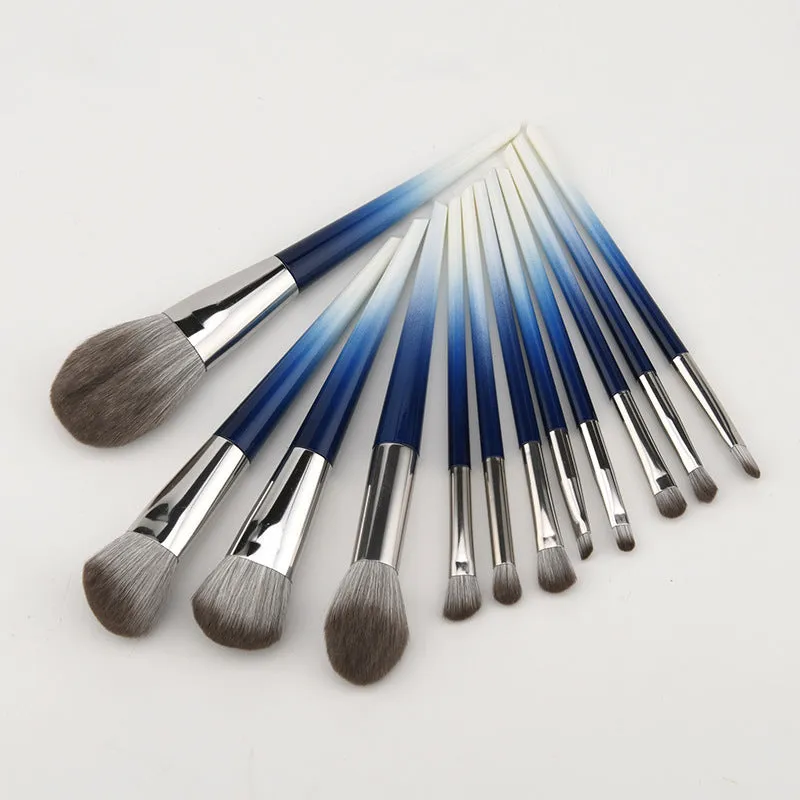 12 PCs High-End Soft Hair Makeup Brushes