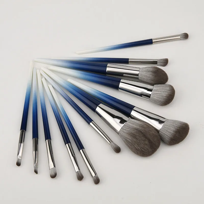 12 PCs High-End Soft Hair Makeup Brushes