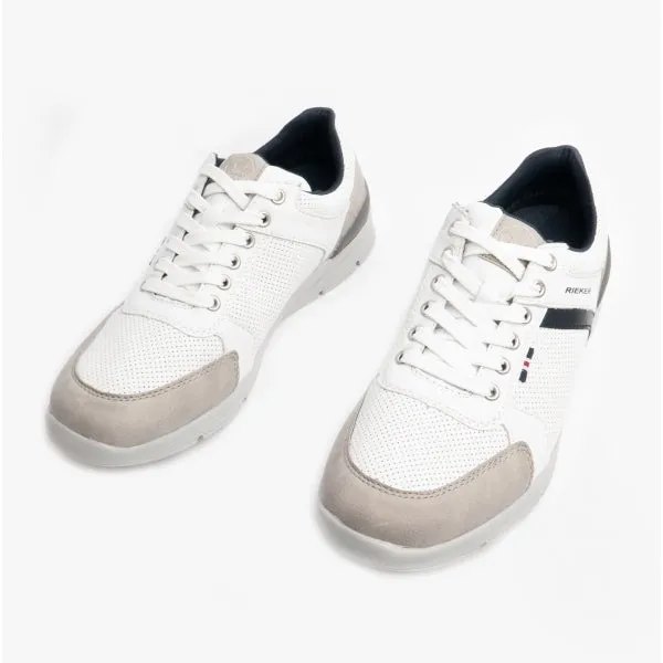 16426-40 Mens Casual Trainers White Combi