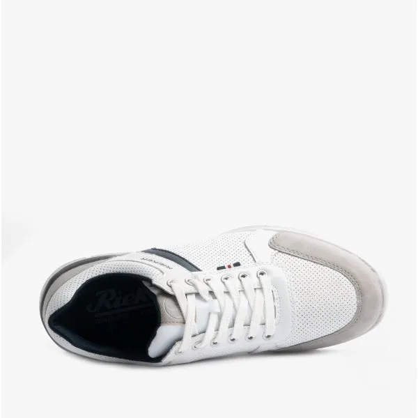 16426-40 Mens Casual Trainers White Combi