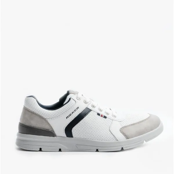 16426-40 Mens Casual Trainers White Combi