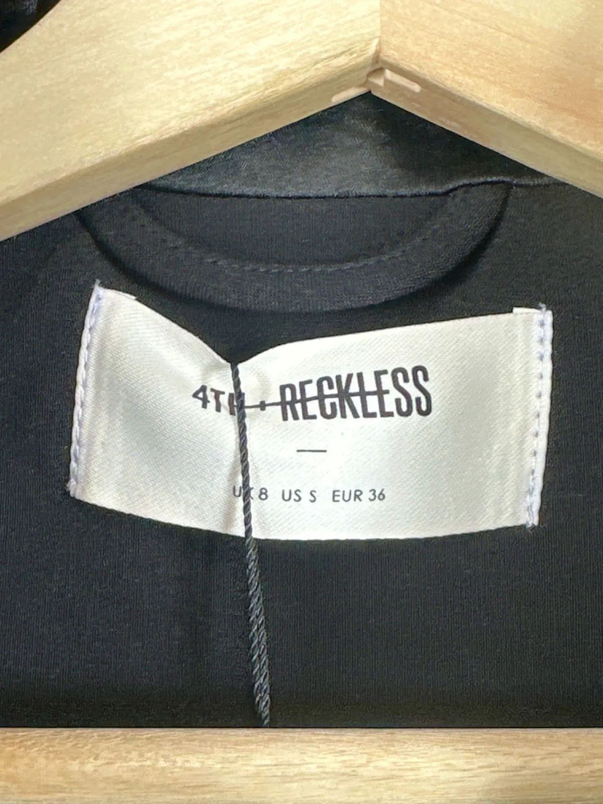 4th   Reckless Black Cropped Blazer UK 8