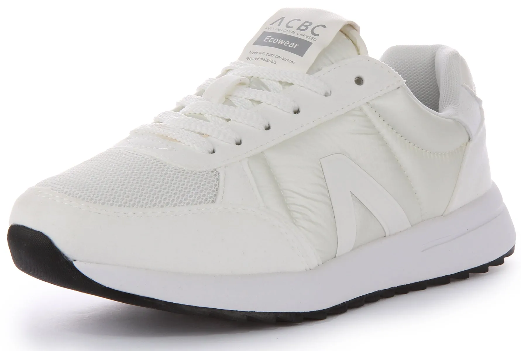 ACBC Lace up Trainer In White