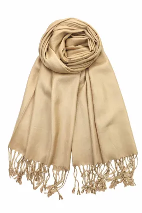 Achillea Camel Pashmina Scarf