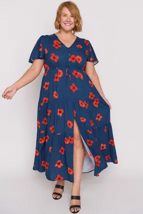 Alexia Red Poppy Fields Maxi Dress