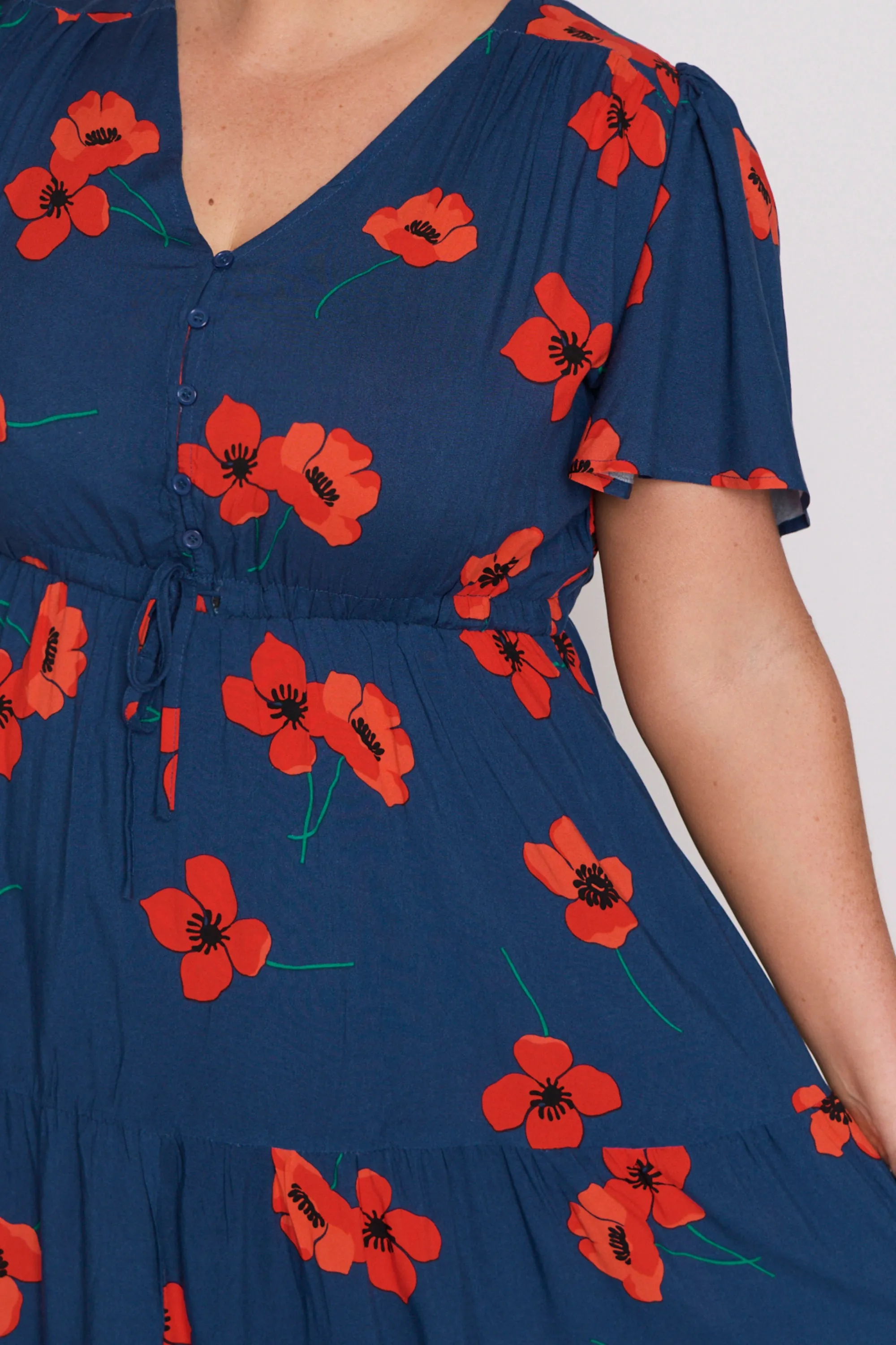 Alexia Red Poppy Fields Maxi Dress