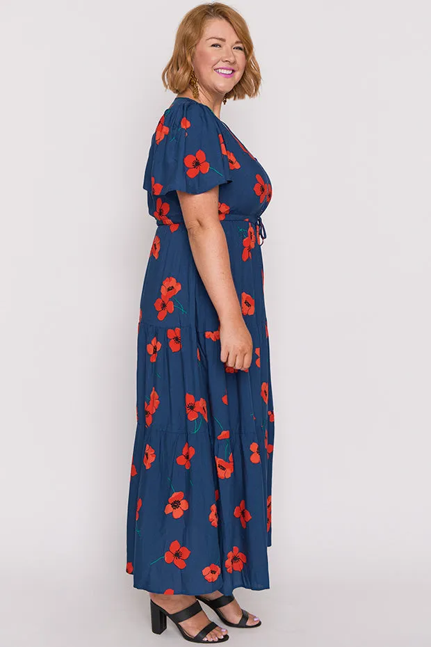 Alexia Red Poppy Fields Maxi Dress