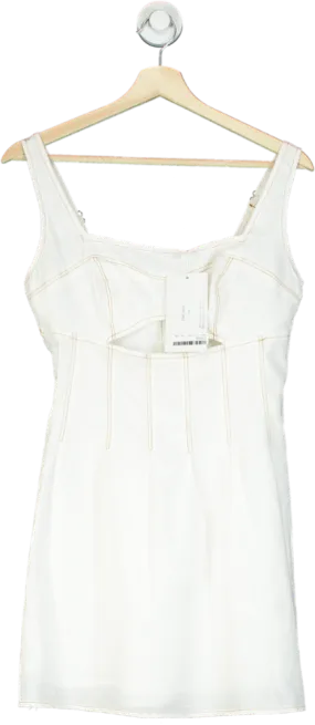 All About May White Sleeveless Dress UK 10