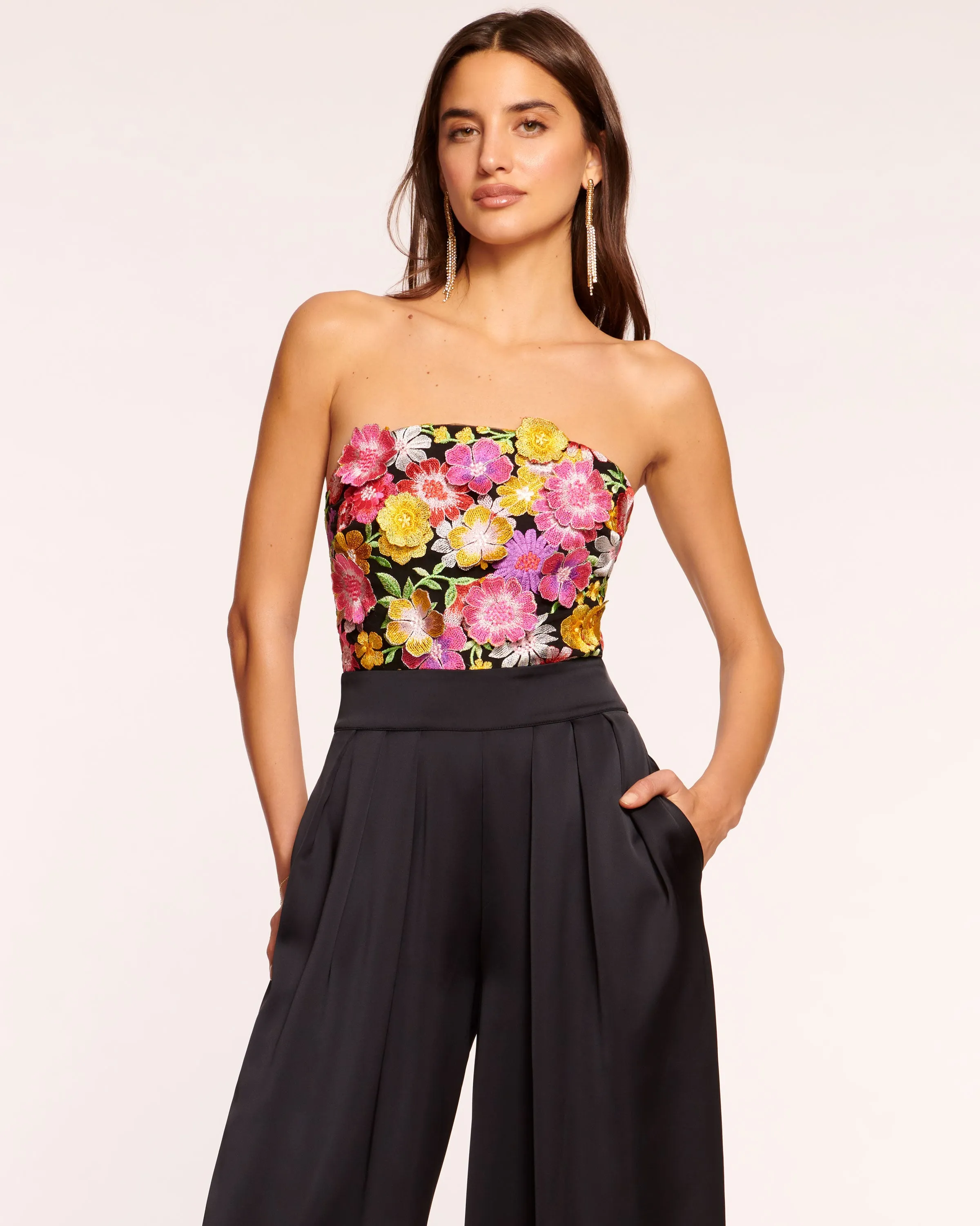 Almeda Strapless Embellished Jumpsuit