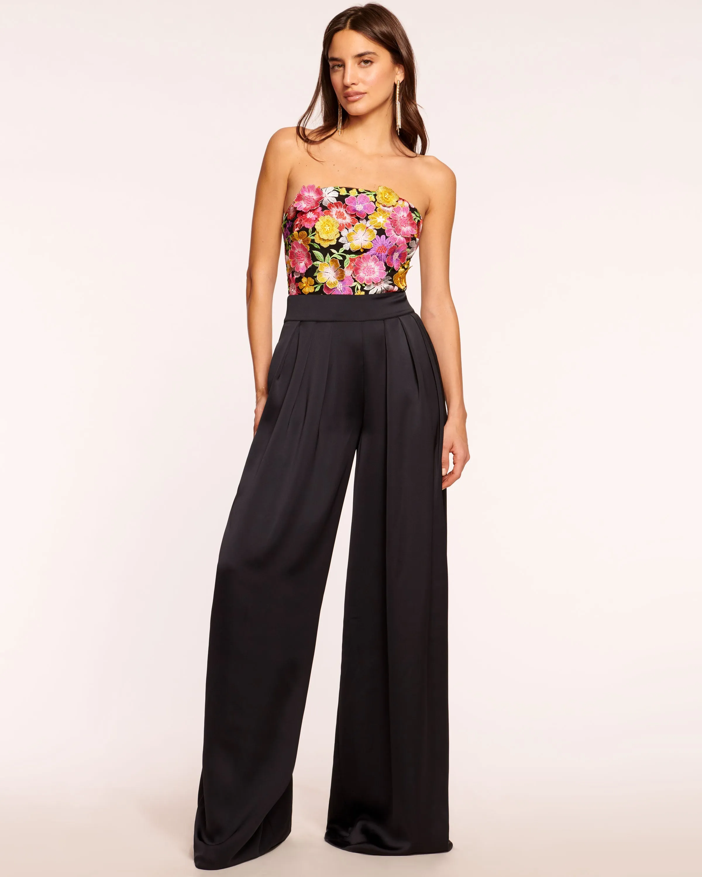 Almeda Strapless Embellished Jumpsuit