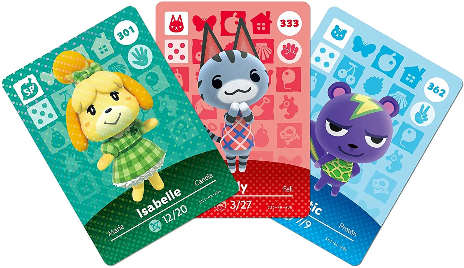 Animal Crossing Cards - Series 1 (Pack of 6 cards) - Nintendo Amiibo