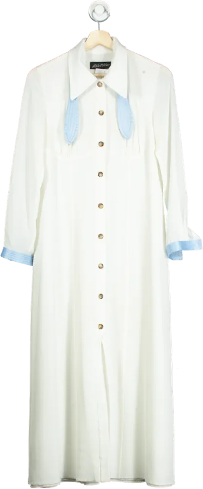 Anna October White Long Sleeve Dress XS