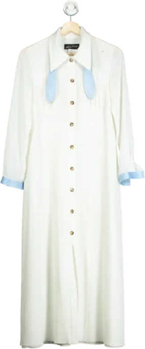 Anna October White Long Sleeve Dress XS