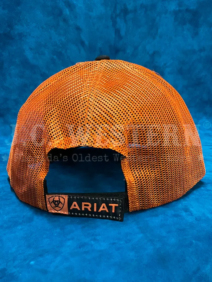 Ariat 15160276 Embroidered Logo Cap Black And Orange