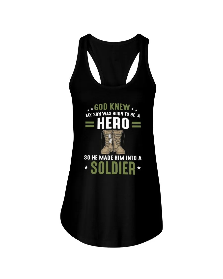 Army Mom God Knew T-shirts