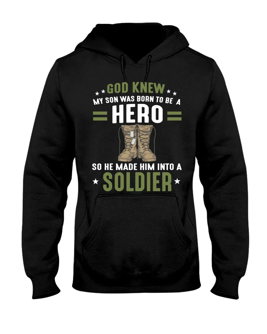 Army Mom God Knew T-shirts