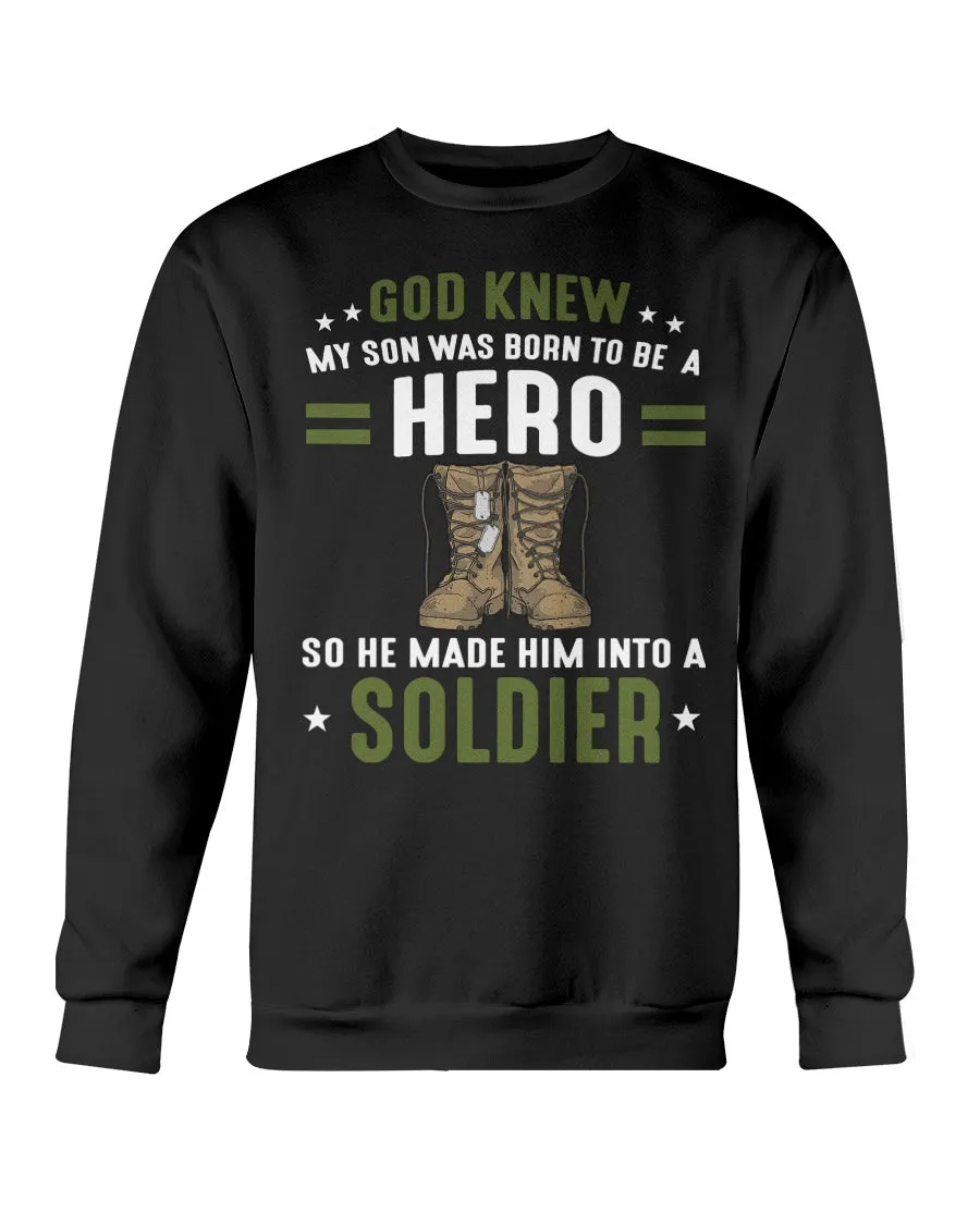 Army Mom God Knew T-shirts