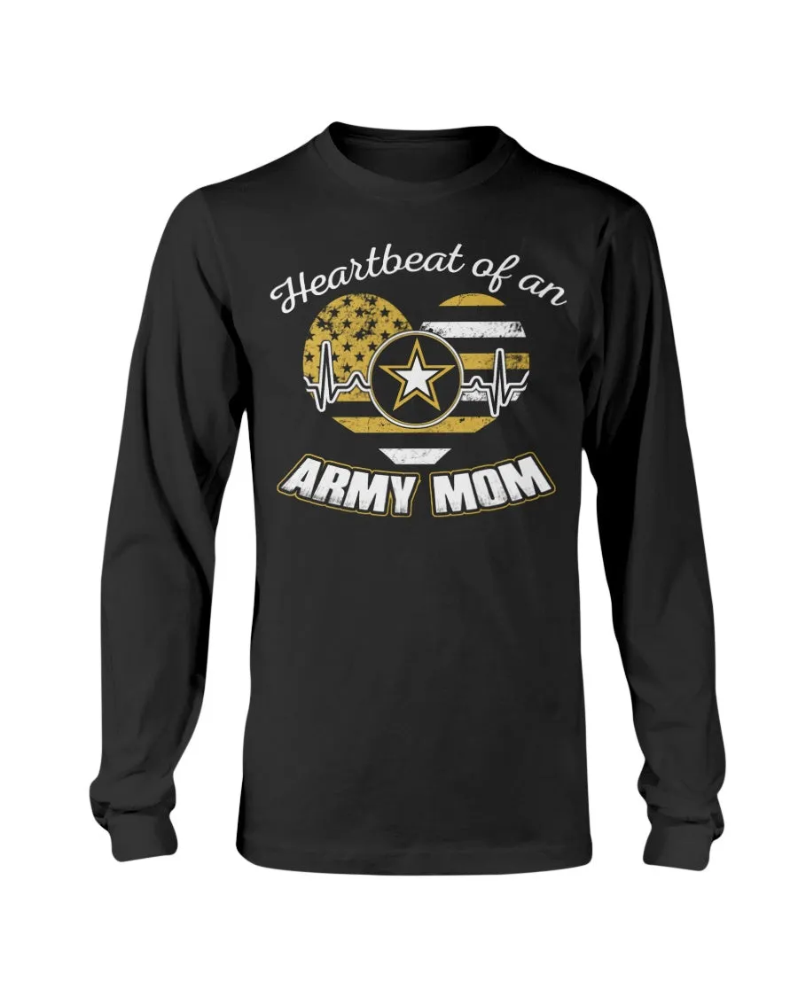 Army Mom Heartbeat of T-shirts