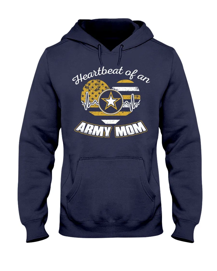 Army Mom Heartbeat of T-shirts