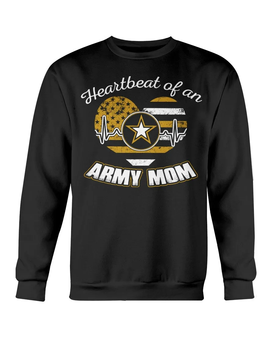 Army Mom Heartbeat of T-shirts