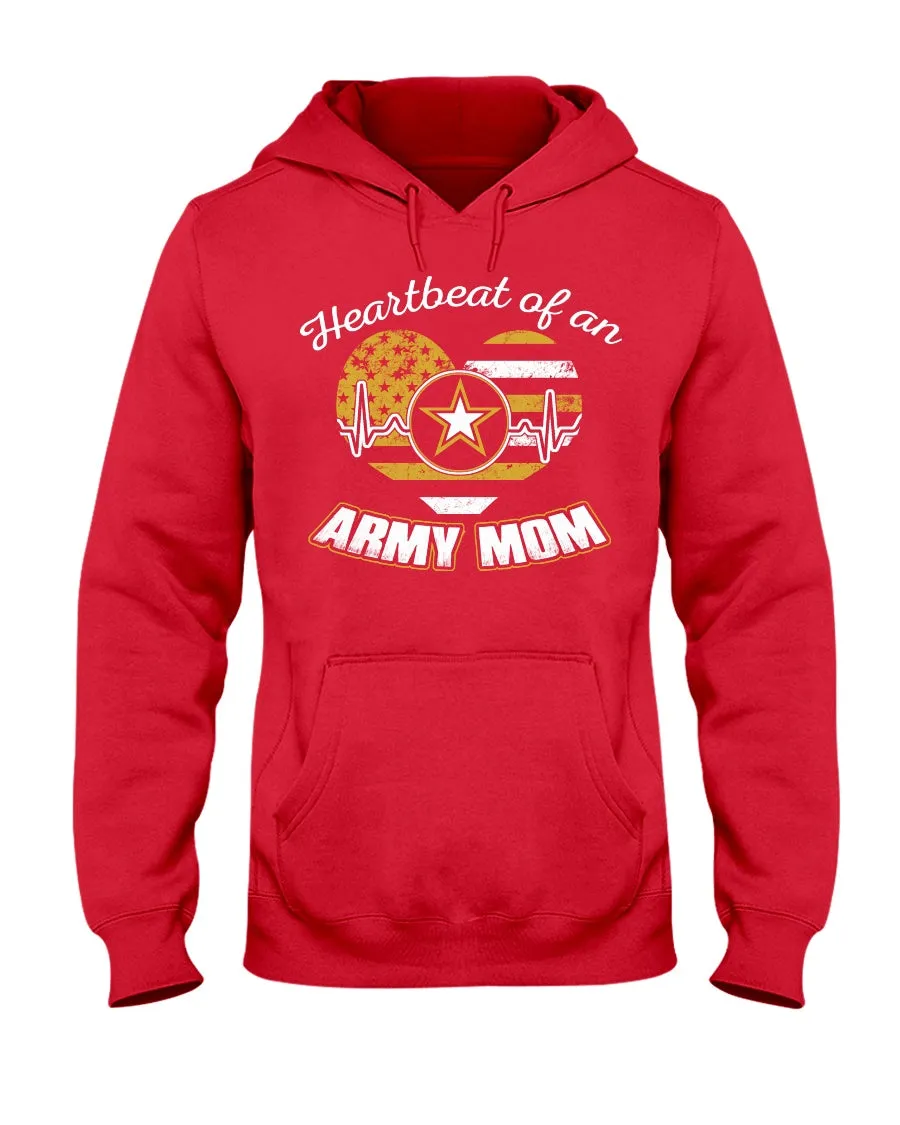 Army Mom Heartbeat of T-shirts