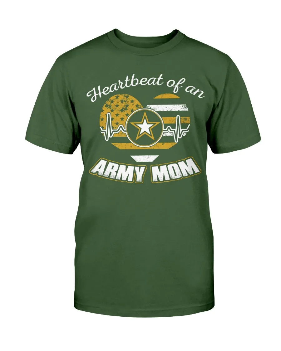 Army Mom Heartbeat of T-shirts