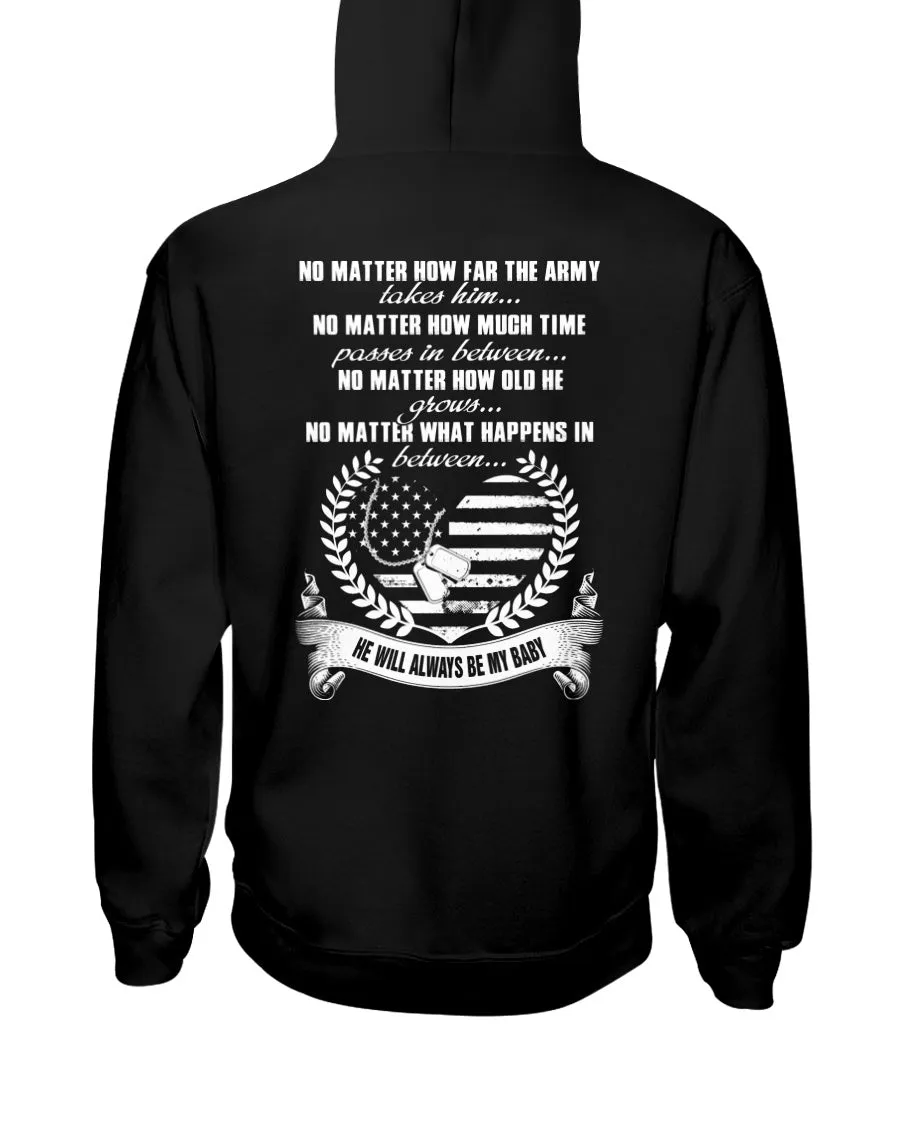 Army Mom No Matter How T-shirts