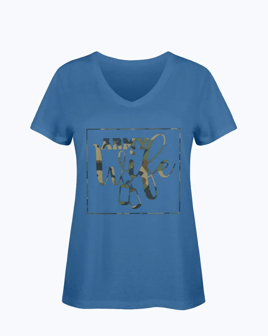 Army Wife Camo Square T-shirts