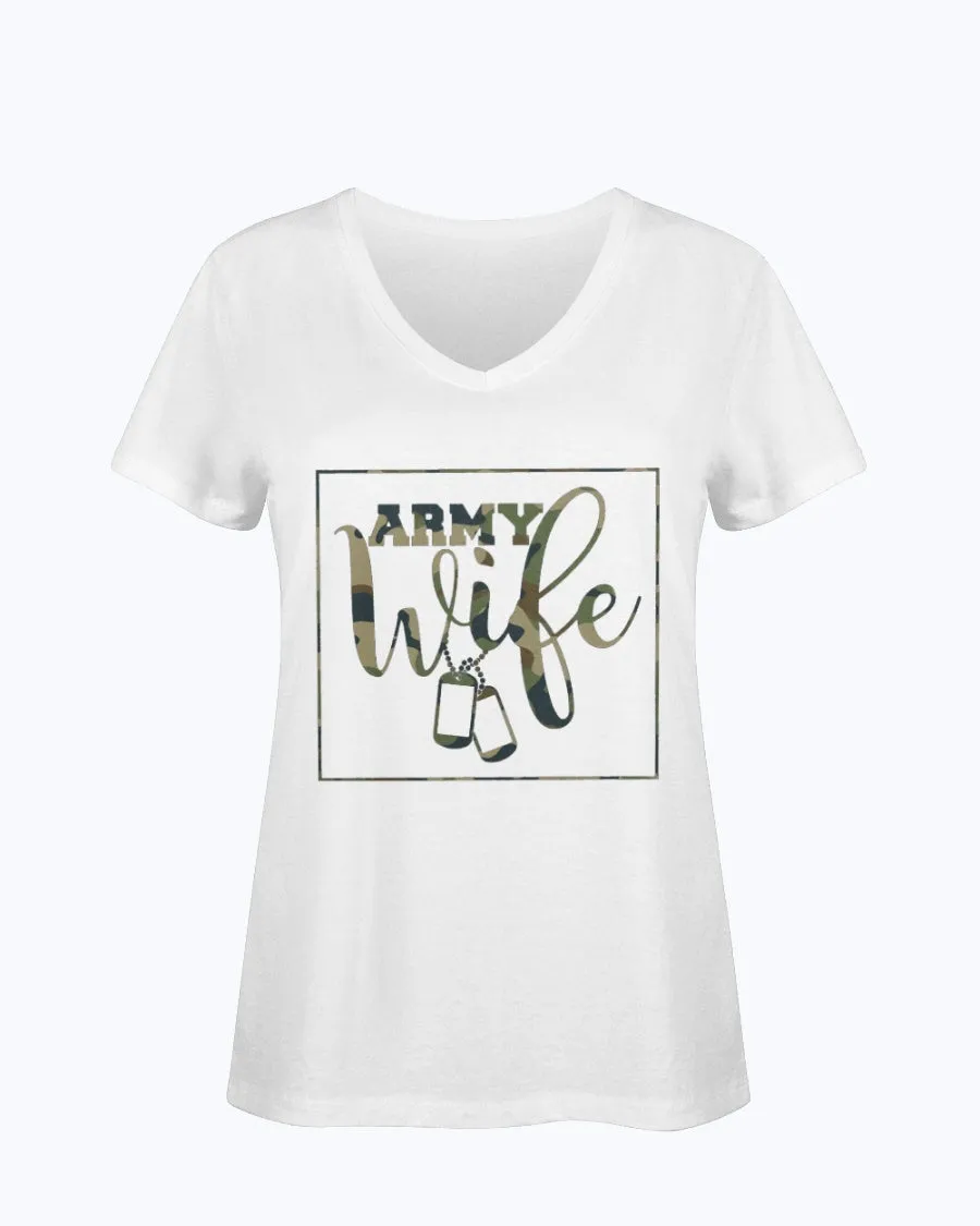 Army Wife Camo Square T-shirts