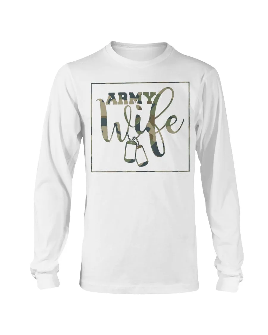 Army Wife Camo Square T-shirts