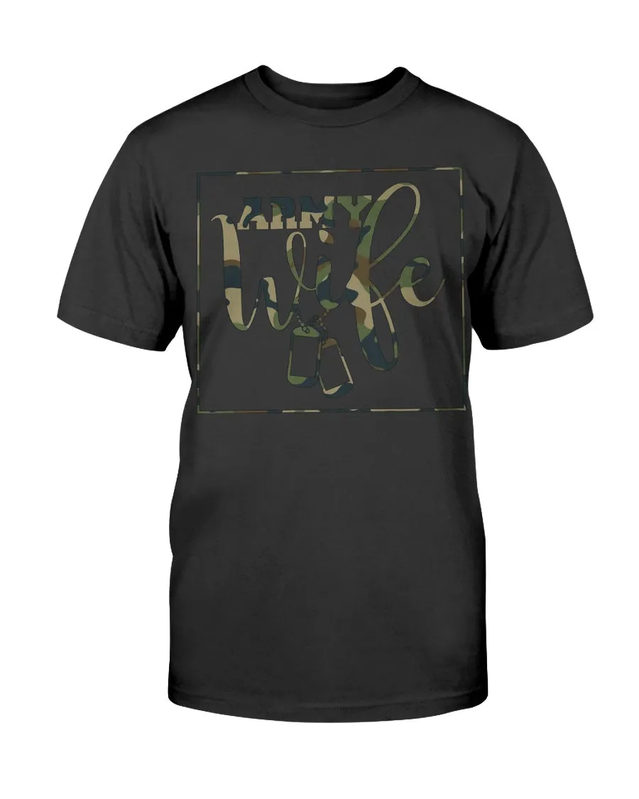 Army Wife Camo Square T-shirts