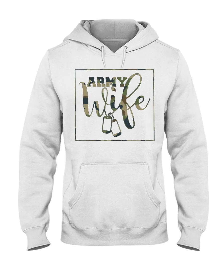 Army Wife Camo Square T-shirts