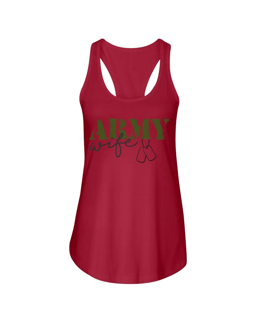 Army Wife Dog tag T-shirts