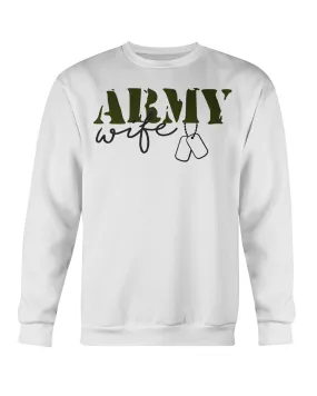 Army Wife Dog tag T-shirts