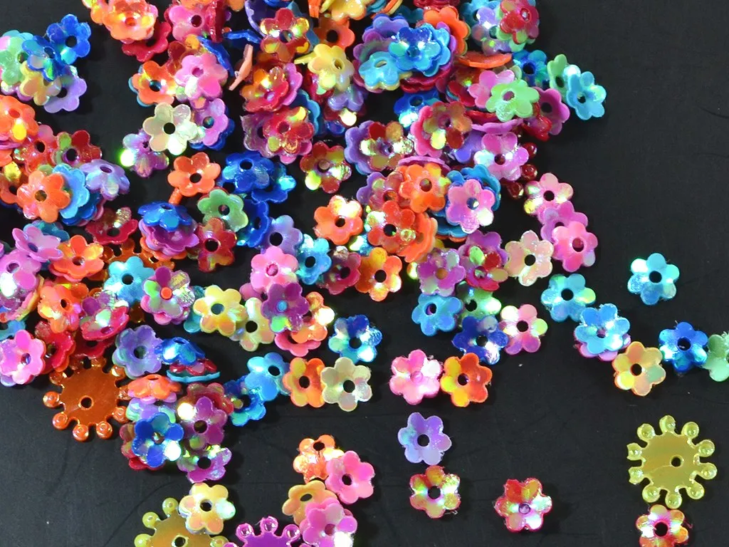 Assorted Small Flower Shaped Sequins(Wholesale)