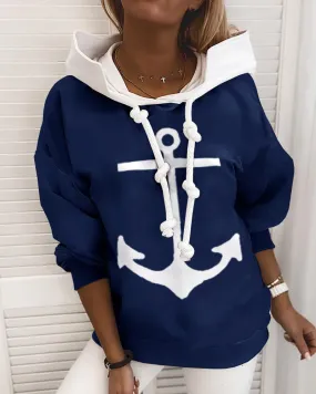 BerryBetty - Anchor pattern hoodie