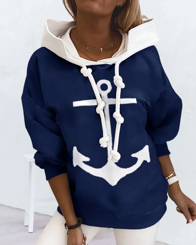 BerryBetty - Anchor pattern hoodie