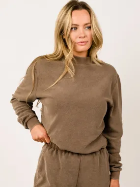 Brea Cozy Waffle Knit Sweatshirt