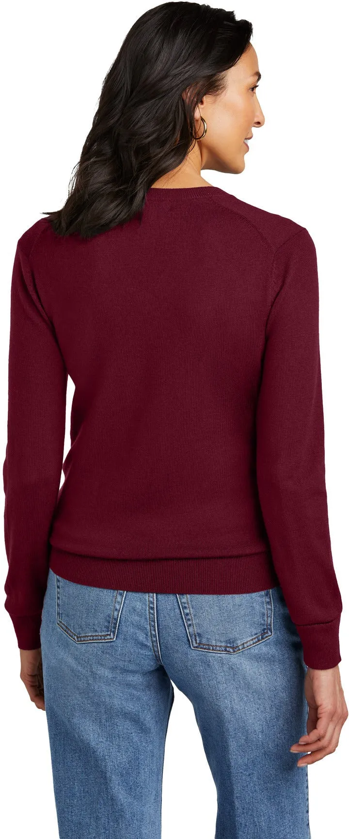 Brooks Brothers Ladies Washable Merino V-Neck Sweater