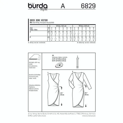 Burda Dresses 6829