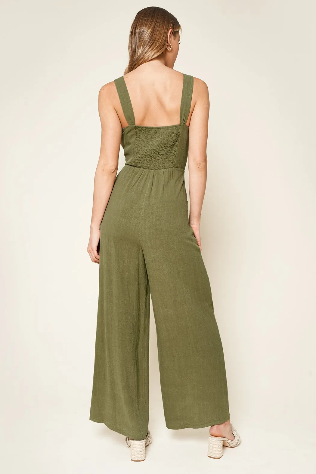 Charleston Button Down Jumpsuit