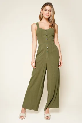 Charleston Button Down Jumpsuit