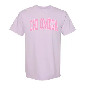 Chi Omega Greek Mega Arch CC T-Shirt - Orchid