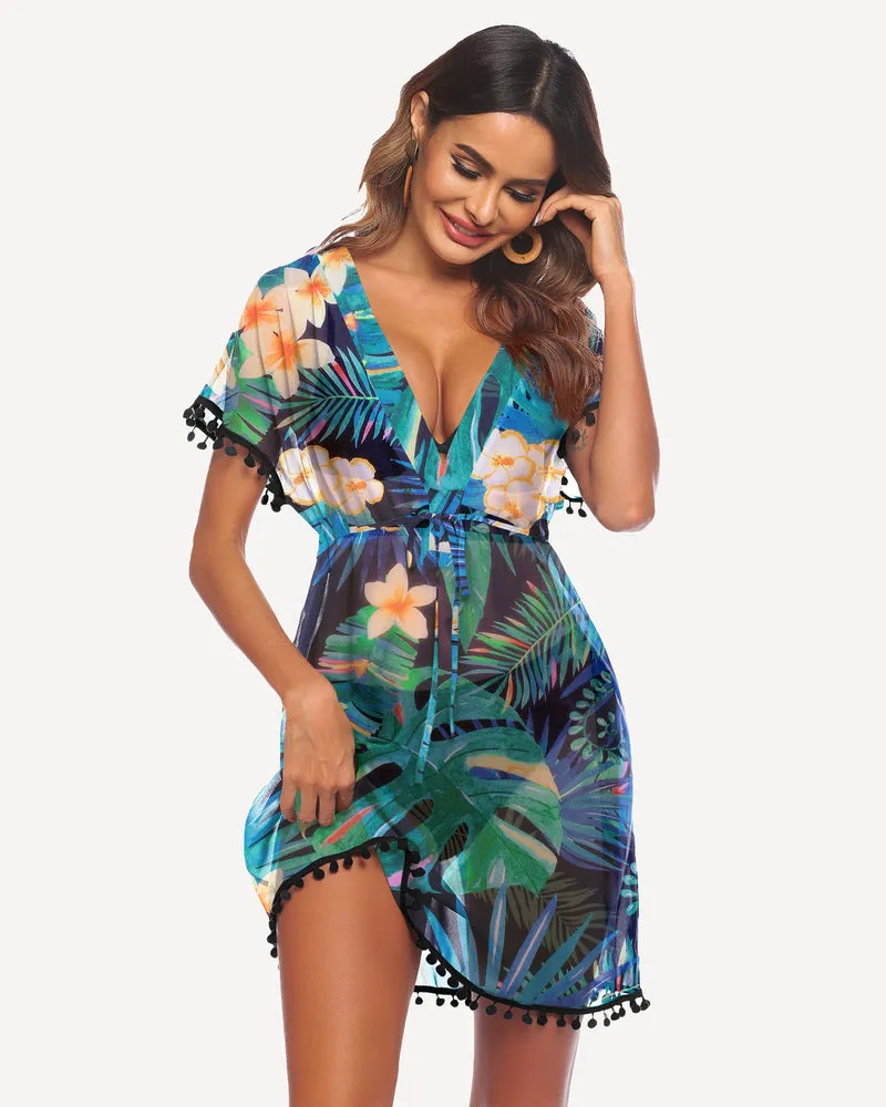 Chiffon Kimono Swimsuit Coverups