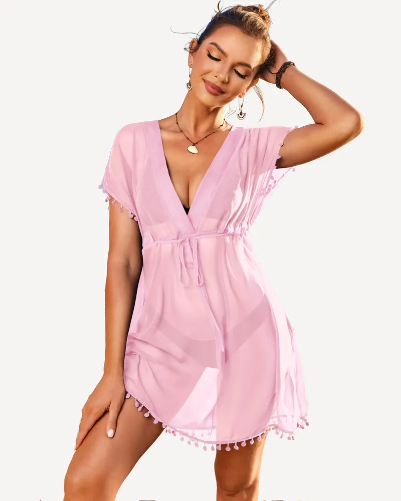 Chiffon Kimono Swimsuit Coverups