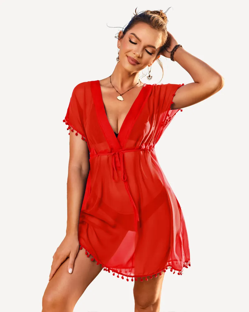 Chiffon Kimono Swimsuit Coverups