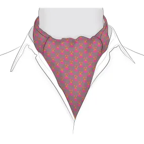 Chokore Magenta Floral Silk Cravat