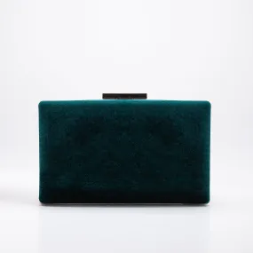 Clara - Green Velvet Clutch