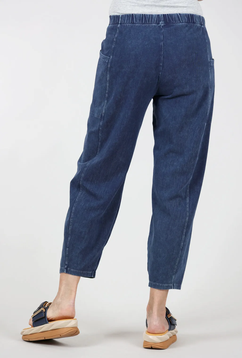 Cotton Jersey Lantern Pant, Denim